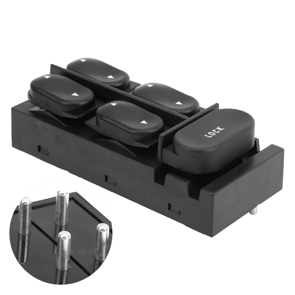 Front Driver Power Window Switch For Ford Escort/Mustang 1994-2004 Black 4301360412509