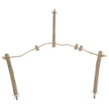 Holzvogelkäfig mit Sitzstange für Papageien