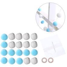 2 Stück 2M Pompons für Bastelarbeiten