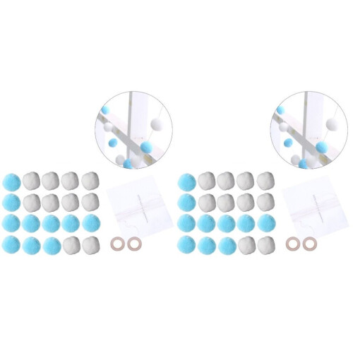 2 st 2M Pompoms för pyssel 1