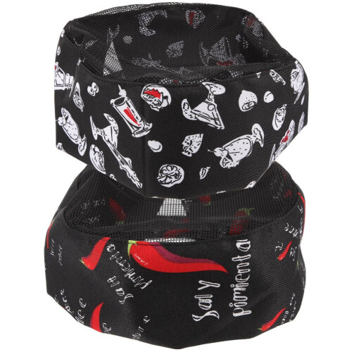 2pcs Chef Hats Caps Hairnets for Kitchen Staff 1