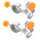2 stuks visparaplustandaard, visaccessoires, aluminiumlegering 2