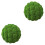 2 bolas de musgo artificial en copos, bolas decorativas verdes 3
