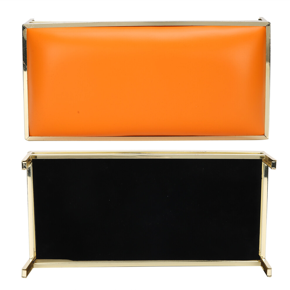 Orange Pu Leather Nail Art Hand Pillow Cushion For Manicure Â 26.5X13x6cm