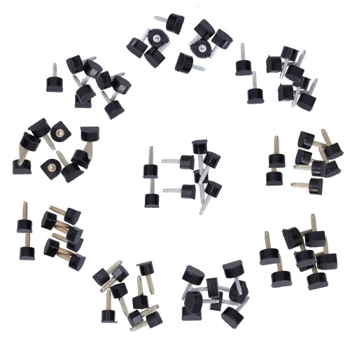 80Pcs Heel Tip Caps TPU Polyurethane Shoe Repair Replacement Multi Size Kit