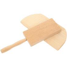 2 gnocchiplanken, houten spatel, gnocchi-maker met deegschraper