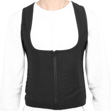 L/XL Women's Sauna Vest Zipper Waist Trainer Breathable Tank
