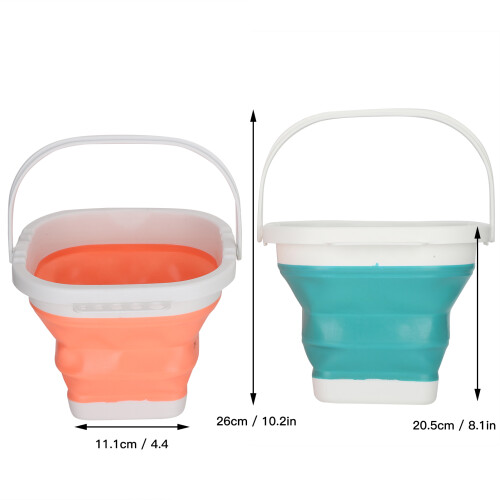 Lightweight 2pcs Foldable Paint Wash Buckets Multi-Purpose & Easy to Store 2