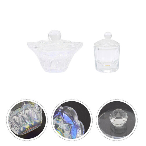 2 cuencos de cristal para líquidos 2