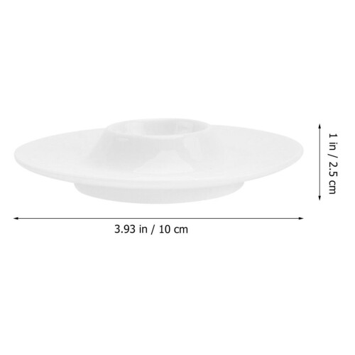 2 Stück Keramik-Eierbecher, weiß 2