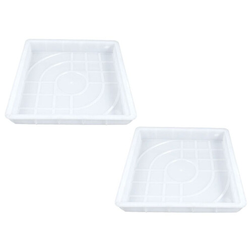 2pcs Plastic Paving Mold Reusable Path Former Concrete Cement