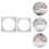 2pcs Layer Cake Mold Square Cake Board Tool 5