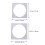 2pcs Layer Cake Mold Square Cake Board Tool 3