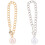 2pcs Letter Charm Mug Handle Chain Cup Pendant 5