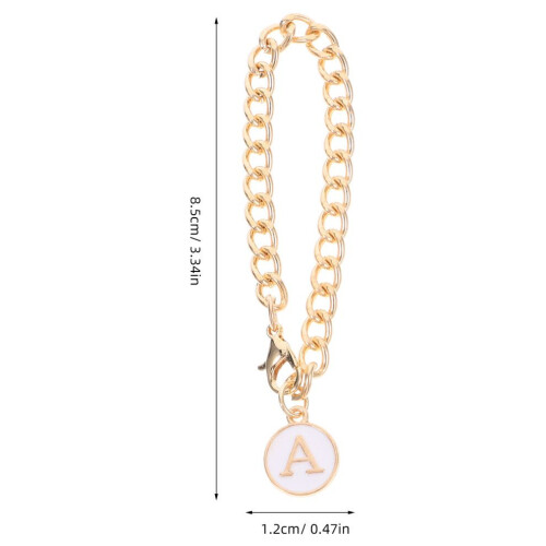 2pcs Letter Charm Mug Handle Chain Cup Pendant 1