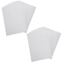 20 Blatt Glitzerkarton für Bastelarbeiten, silber