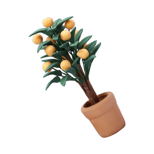 2 mini macetas decorativas para casa de muñecas 2