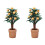2 mini macetas decorativas para casa de muñecas 4