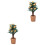 2 mini macetas decorativas para casa de muñecas 5