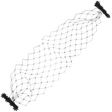2 Stück schwarze Netz-Gesichtsschleier mit Clips für Maskenbälle