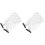 2pcs Black Mesh Face Veil with Clips for Masquerade 2