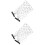 2pcs Black Mesh Face Veil with Clips for Masquerade 5