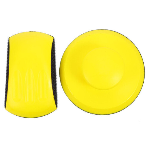 2 pcs. PU sanding disc, self-adhesive, hand rest 2