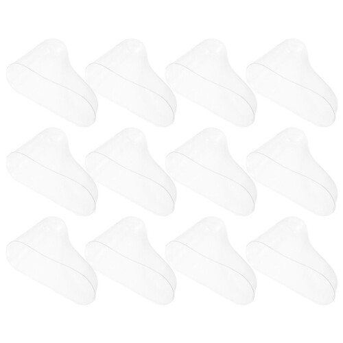 20 transparante plastic babyschoentjes met displayhouder 1