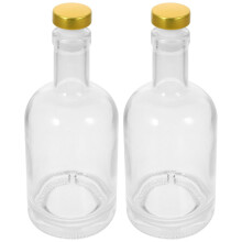 2 förstärkta vinflaskor för sprit och whisky – 750 ml
