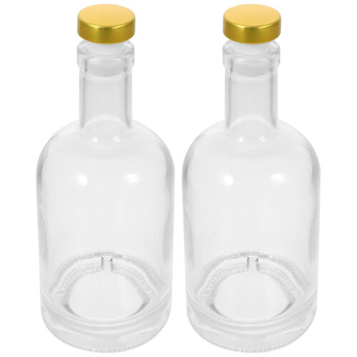 2 förstärkta vinflaskor för sprit och whisky – 750 ml