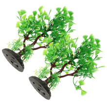2 pièces de décoration pour aquarium, paysage d'aquarium en plastique