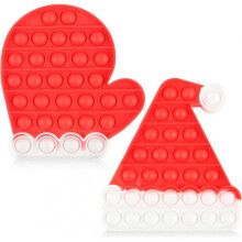 [Newest Design [UPGRAED Material] 2PCS Push Bubble Pop Fidget Sensory Toy, Autism Special Needs Silicone Stress Reliever Toy, Anti-Anxiety Squeeze Sen