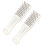 2-piece fish scale brush/scraper, white, L 1