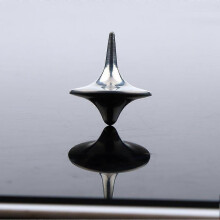 Classic Zinc Alloy Silver Style Accurate Spinning Top Zinc alloy silver new