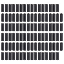 GUB 100 Stück Aluminiumlegierung 5mm Fahrradbremszugkappen Schwarz Fahrradaccessoire