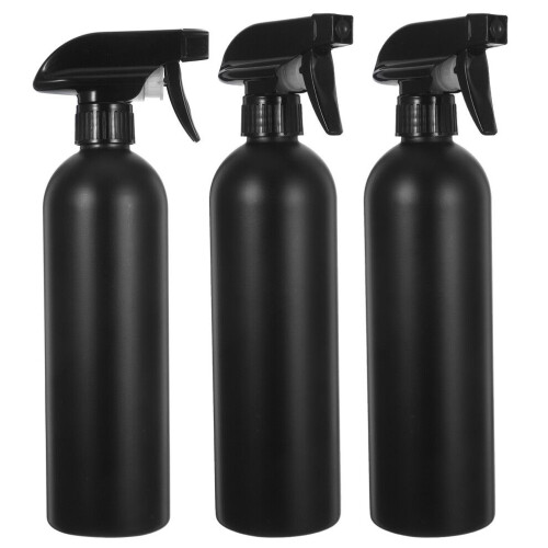 3 500 ml tomma sprayflaskor, bärbara, påfyllningsbara, svarta