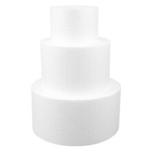 3 runde Baiser-Kuchenformen für selbstgemachte Kuchendekoration
