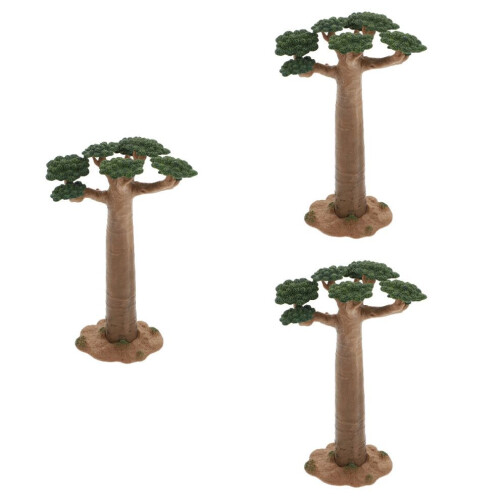 3 Mini-trädmodeller Realistiska växtpyssel 2