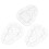 3 melon-shaped growing trays for fruit, ginseng, transparent 3