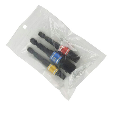 3-teiliges Schlagschrauber-Bit-Set mit Adapter und Verlängerung 1