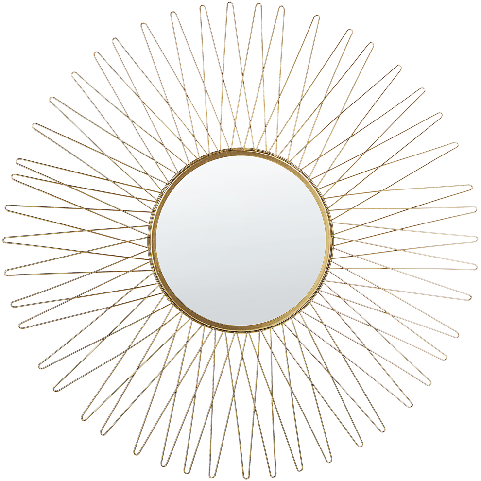 Wall Mirror SAUMUR 70 cm 70 cm Metal Gold-image-OPC-P8SY26C-NEW