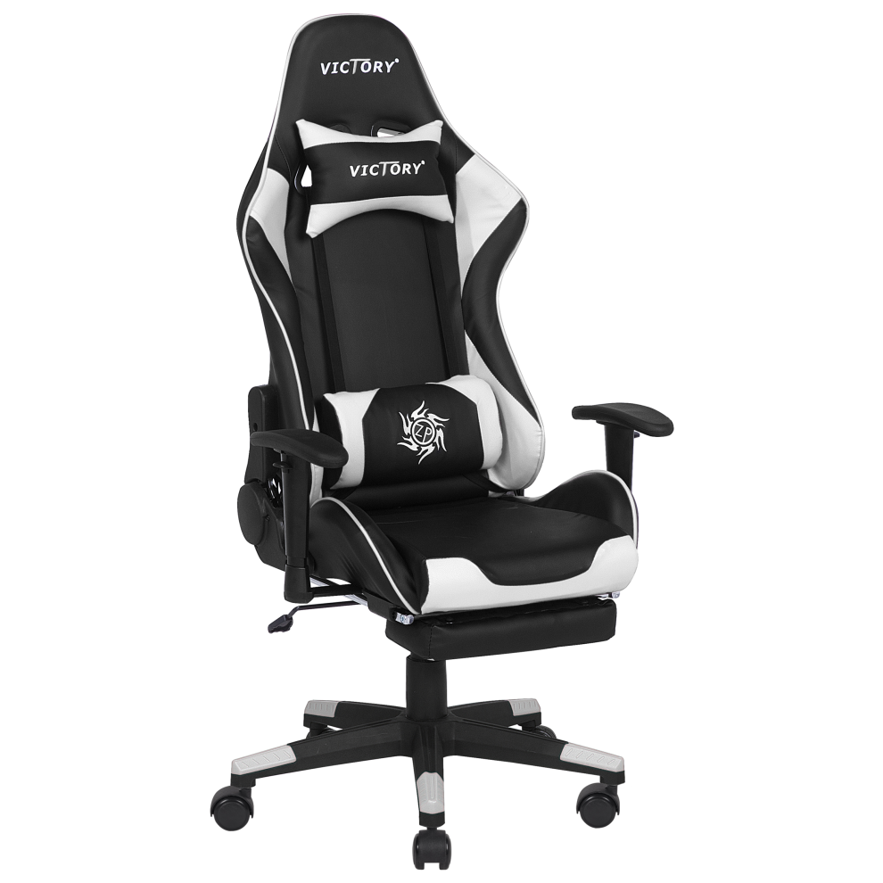 Gaming Chair VICTORY Faux Leather White-image-OPC-PV6Y9K-NEW