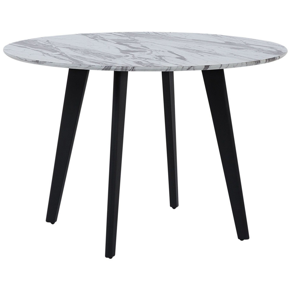 Dining Table MOSBY White Marble 110 cm 110 cm-image-OPC-P8S5NYS-NEW
