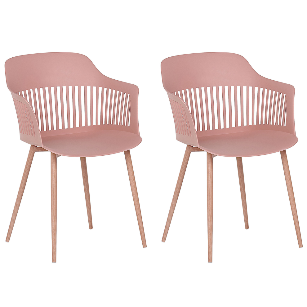 Set of 2 Dining Chairs BERECA Pink-image-OPC-P8XK9NV-NEW