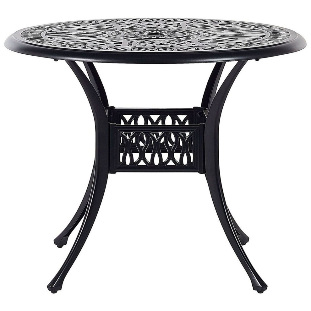 Bistro Table ANCONA 90 cm 90 cm Metal Black-image-OPC-P8S5NRY-NEW