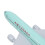 Intricate 16cm Alloy Airplane Model with Bracket for Display 1