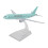 Intricate 16cm Alloy Airplane Model with Bracket for Display 16