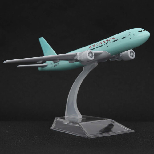 Intricate 16cm Alloy Airplane Model with Bracket for Display 2