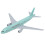 Intricate 16cm Alloy Airplane Model with Bracket for Display 8