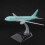 Intricate 16cm Alloy Airplane Model with Bracket for Display 12
